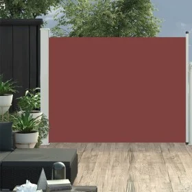 Toldo lateral retráctil de jardín marrón 140x500 cm de vidaXL, Sombrillas - Ref: Foro24-48399, Precio: 92,59 €, Descuento: %