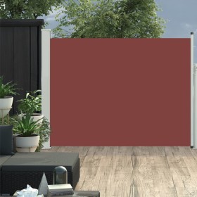 Toldo lateral retráctil de jardín marrón 140x500 cm de vidaXL, Sombrillas - Ref: Foro24-48399, Precio: 94,63 €, Descuento: %