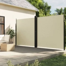 Toldo lateral retráctil crema 220x1000 cm de vidaXL, Sombrillas - Ref: Foro24-4004775, Precio: 180,17 €, Descuento: %