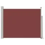 Toldo lateral retráctil de jardín marrón 140x500 cm de vidaXL, Sombrillas - Ref: Foro24-48399, Precio: 92,59 €, Descuento: %