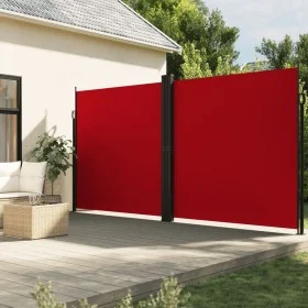 Toldo lateral retráctil rojo 220x1000 cm de vidaXL, Sombrillas - Ref: Foro24-4004777, Precio: 179,67 €, Descuento: %