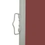 Toldo lateral retráctil de jardín marrón 140x500 cm de vidaXL, Sombrillas - Ref: Foro24-48399, Precio: 92,59 €, Descuento: %