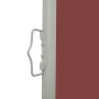 Toldo lateral retráctil de jardín marrón 140x500 cm de vidaXL, Sombrillas - Ref: Foro24-48399, Precio: 94,63 €, Descuento: %