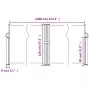 Toldo lateral retráctil marrón 120x1200 cm de vidaXL, Sombrillas - Ref: Foro24-4004794, Precio: 120,92 €, Descuento: %