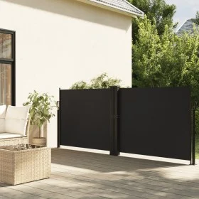 Toldo lateral retráctil negro 140x1200 cm by vidaXL, Umbrellas - Ref: Foro24-4004804, Price: 146,49 €, Discount: %