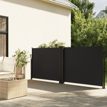 Toldo lateral retráctil negro 140x1200 cm de vidaXL, Sombrillas - Ref: Foro24-4004804, Precio: 149,25 €, Descuento: %