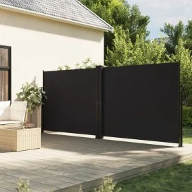 Toldo lateral retráctil negro 160x1200 cm de vidaXL, Sombrillas - Ref: Foro24-4004819, Precio: 154,65 €, Descuento: %