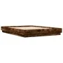 Engineered wood bed frame in smoked oak, 160x200cm. by vidaXL, Beds and slatted bases - Ref: Foro24-3209846, Price: 158,89 €,...