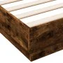 Engineered wood bed frame in smoked oak, 160x200cm. by vidaXL, Beds and slatted bases - Ref: Foro24-3209846, Price: 158,89 €,...