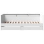 Tumbona con cajones madera de ingeniería blanco 75x190 cm de vidaXL, Camas y somieres - Ref: Foro24-3280860, Precio: 179,18 €...
