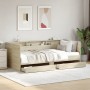 Tumbona con cajones madera ingeniería roble Sonoma 100x200 cm de vidaXL, Camas y somieres - Ref: Foro24-3280841, Precio: 183,...