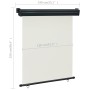 Toldo lateral de balcón color crema 140x250 cm de vidaXL, Sombrillas - Ref: Foro24-48425, Precio: 70,05 €, Descuento: %