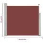 Retractable garden side awning, brown, 170x300 cm. by vidaXL, Umbrellas - Ref: Foro24-48369, Price: 76,36 €, Discount: %