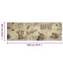 Alfombra de cocina lavable terciopelo marrón café 60x180 cm de vidaXL, Felpudos - Ref: Foro24-4005579, Precio: 33,63 €, Descu...