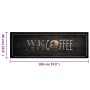 Alfombra de cocina lavable terciopelo texto café 60x180 cm de vidaXL, Felpudos - Ref: Foro24-4005591, Precio: 41,31 €, Descue...