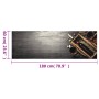 Alfombra de cocina lavable terciopelo botella de vino 60x180 cm de vidaXL, Felpudos - Ref: Foro24-4005603, Precio: 37,84 €, D...