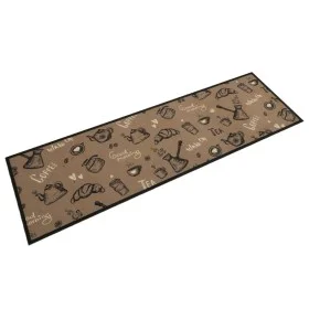 Alfombra de cocina lavable terciopelo marrón Morning 45x150 cm de vidaXL, Felpudos - Ref: Foro24-4005587, Precio: 24,07 €, De...