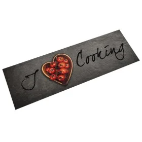 Alfombra de cocina lavable terciopelo texto Cooking 45x150 cm by vidaXL, Doormats - Ref: Foro24-4005617, Price: 25,36 €, Disc...