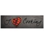 Alfombra de cocina lavable terciopelo texto Cooking 45x150 cm de vidaXL, Felpudos - Ref: Foro24-4005617, Precio: 25,86 €, Des...