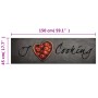 Alfombra de cocina lavable terciopelo texto Cooking 45x150 cm de vidaXL, Felpudos - Ref: Foro24-4005617, Precio: 25,86 €, Des...