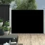 Toldo lateral retráctil de jardín negro 100x500 cm de vidaXL, Sombrillas - Ref: Foro24-48382, Precio: 76,05 €, Descuento: %