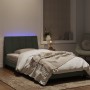 Estructura cama con luces LED terciopelo gris claro 100x200 cm de vidaXL, Camas y somieres - Ref: Foro24-3213763, Precio: 146...
