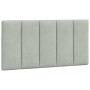 Estructura cama con luces LED terciopelo gris claro 100x200 cm de vidaXL, Camas y somieres - Ref: Foro24-3213763, Precio: 146...