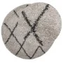 Alfombra de pelo largo moderna beige y antracita Ø 100 cm de vidaXL, Alfombras - Ref: Foro24-375398, Precio: 23,87 €, Descuen...