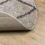 Alfombra de pelo largo moderna beige y antracita Ø 100 cm de vidaXL, Alfombras - Ref: Foro24-375398, Precio: 23,87 €, Descuen...