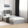 Estructura de cama cabecero luces LED gris Sonoma 90x190 cm de vidaXL, Camas y somieres - Ref: Foro24-3210064, Precio: 167,65...
