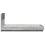 Estructura de cama cabecero luces LED gris Sonoma 90x190 cm de vidaXL, Camas y somieres - Ref: Foro24-3210064, Precio: 167,65...
