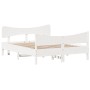 Estructura de cama con cabecero madera pino blanco 160x200 cm de vidaXL, Camas y somieres - Ref: Foro24-3216376, Precio: 249,...