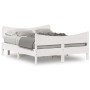 Estructura de cama con cabecero madera pino blanco 135x190 cm de vidaXL, Camas y somieres - Ref: Foro24-3216397, Precio: 209,...