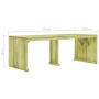 Mesa de jardín madera de pino impregnada 220x101,5x80 cm de vidaXL, Mesas de jardín - Ref: Foro24-49035, Precio: 153,54 €, De...