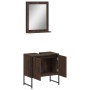 Set de muebles de baño 2 pzas madera de ingeniería marrón roble de vidaXL, Muebles de baño - Ref: Foro24-3214338, Precio: 79,...