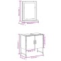Set de muebles de baño 2 pzas madera de ingeniería marrón roble de vidaXL, Muebles de baño - Ref: Foro24-3214338, Precio: 79,...