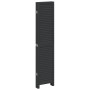 Biombo separador de 6 paneles madera maciza Paulownia negro de vidaXL, Divisores de ambientes - Ref: Foro24-358858, Precio: 1...