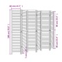 Biombo separador de 6 paneles madera maciza Paulownia negro de vidaXL, Divisores de ambientes - Ref: Foro24-358858, Precio: 1...