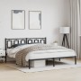 Estructura de cama con cabecero metal negro 183x213 cm de vidaXL, Camas y somieres - Ref: Foro24-374246, Precio: 126,65 €, De...