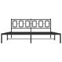 Estructura de cama con cabecero metal negro 183x213 cm de vidaXL, Camas y somieres - Ref: Foro24-374246, Precio: 126,65 €, De...