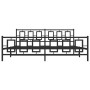 Estructura de cama cabecero y estribo metal negro 193x203 cm de vidaXL, Camas y somieres - Ref: Foro24-374265, Precio: 156,86...