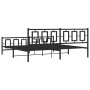 Estructura de cama cabecero y estribo metal negro 193x203 cm de vidaXL, Camas y somieres - Ref: Foro24-374265, Precio: 156,86...