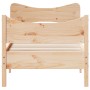 Estructura de cama con cabecero madera maciza pino 75x190 cm de vidaXL, Camas y somieres - Ref: Foro24-3216405, Precio: 126,6...