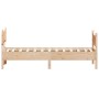 Estructura de cama con cabecero madera maciza pino 75x190 cm de vidaXL, Camas y somieres - Ref: Foro24-3216405, Precio: 126,6...