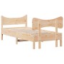 Estructura de cama con cabecero madera maciza pino 75x190 cm de vidaXL, Camas y somieres - Ref: Foro24-3216405, Precio: 126,6...