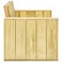 Banco de jardín madera de pino impregnada 179 cm de vidaXL, Bancos de jardín - Ref: Foro24-49037, Precio: 240,55 €, Descuento: %