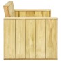Banco de jardín madera de pino impregnada 179 cm de vidaXL, Bancos de jardín - Ref: Foro24-49037, Precio: 248,56 €, Descuento: %