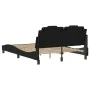 Estructura de cama con cabecero cuero sintético negro 120x200cm de vidaXL, Camas y somieres - Ref: Foro24-3208082, Precio: 18...