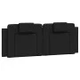 Estructura de cama con cabecero cuero sintético negro 120x200cm de vidaXL, Camas y somieres - Ref: Foro24-3208082, Precio: 18...