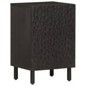 Mueble de baño de madera maciza de mango negro 38x33x58 cm de vidaXL, Tocadores de baño - Ref: Foro24-356840, Precio: 71,84 €...